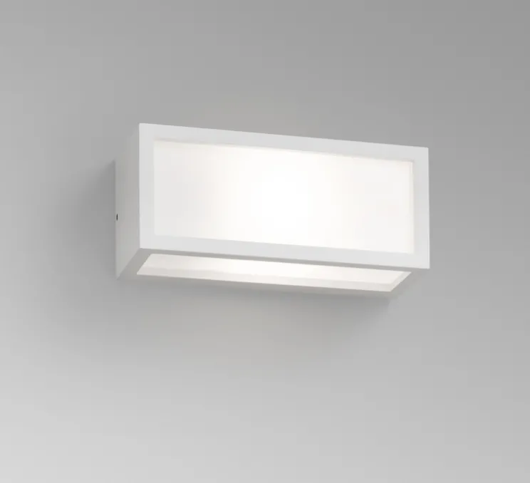Applique d'extérieur, Tejo, blanc, IP54, Ø11cm, H25cm - Faro