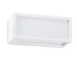 Applique d'extérieur, Tejo, blanc, IP54, Ø11cm, H25cm - Faro