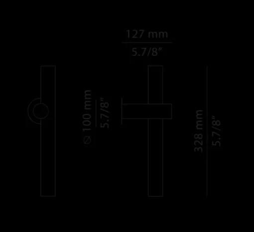Applique d'extérieur, Tik A-4091X, noir anthracite, IP65, LED, 3000K, 300 lm, Ø3,5cm, H32,8cm - Estiluz