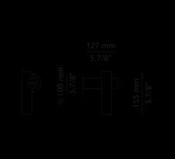 Applique d'extérieur, Tik A-4090X, vert pâle, IP65, LED, 3000K, 300 lm, Ø3,5cm, H15,5cm - Estiluz
