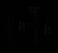 Applique d'extérieur, Tik A-4091X, gris, IP65, LED, 3000K, 300 lm, Ø3,5cm, H32,8cm - Estiluz