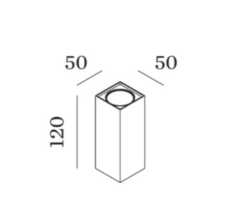 Applique d'extérieur, Train 2.0, noir, IP65, LED, 3000K, 720lm, L5cm, H12cm - Wever&Ducré