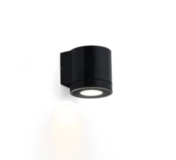 Applique d'extérieur, Tube 1.0 LED, noir, IP65, LED, 3000K, 390lm, Ø8cm, H8cm - Wever&Ducré