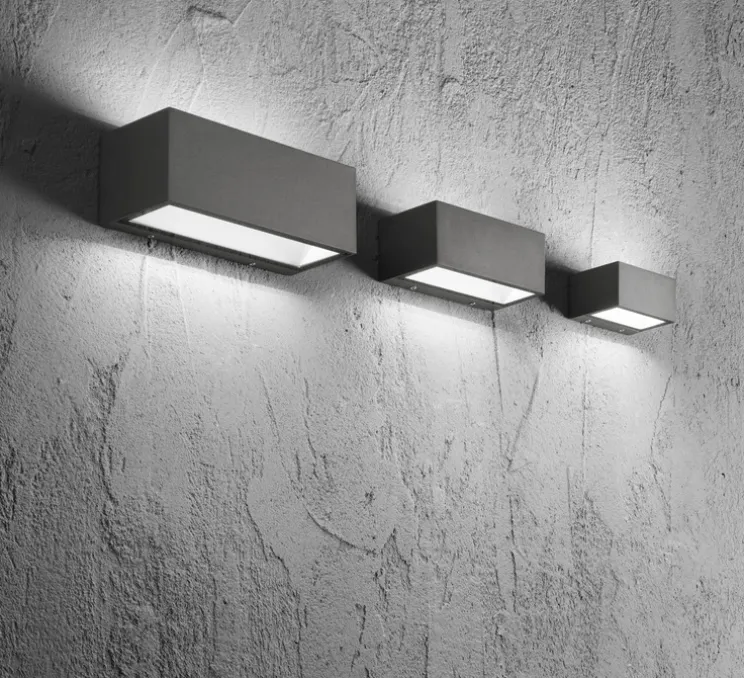 Applique d'extérieur, Twin M, anthracite, IP54, LED, 3000-4000K, 2150 lm, L22cm, H8,5cm - Nedgis