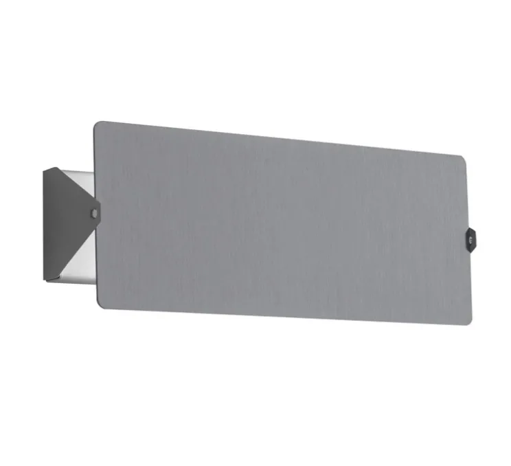 Applique d'extérieur, Volet Pivotant, double, outdoor, réédition Charlotte Perriand, aluminium naturel anodisé, IP55, LED, dim, 3000K, 585 lm, L13cm, H34cm - Nemo Lighting