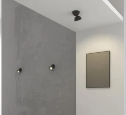 Applique, Dodot, noir, LED, 2700K, 2000lm, Ø12,4cm, H12,7cm - Axolight