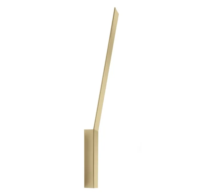 Applique, en saillie, Ypsilon, Laiton Satiné, LED, 3000K, 1118lm, L14,5cm, H62cm - Panzeri