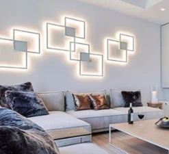Applique et plafonnier, Venn 1.0, blanc, LED, 2700K, 2100lm, L72,4cm, H72,4cm - Wever&Ducré