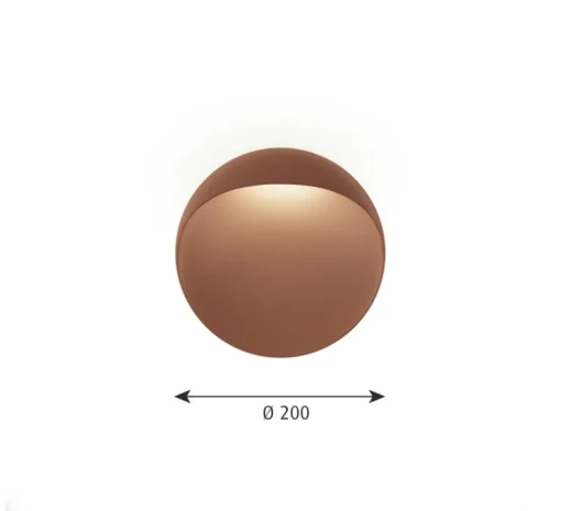 Applique extérieur, Flindt, IP65, corten, LED, 2700k, 10w, Ø30cm - Louis Poulsen