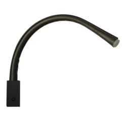 Applique, FLEXILED 60 Bronze , Cuir noir, LED, 2700K, 500lm, L60cm, Hcm - Contardi