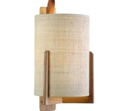 Applique, Greta, chêne, fibre, Ø18cm, H26cm - Carpyen