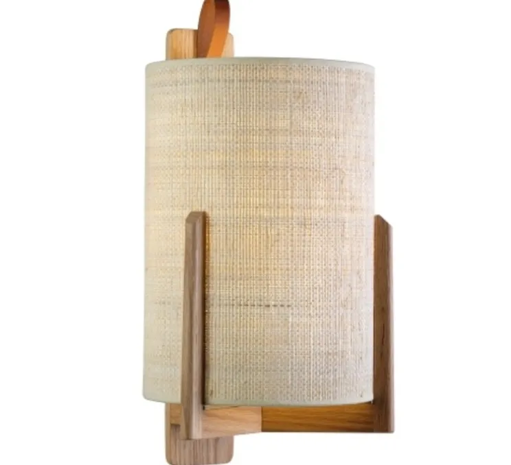 Applique, Greta, chêne, fibre, Ø18cm, H26cm - Carpyen