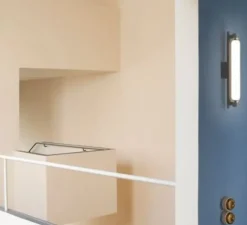 Applique, La Roche, le Corbusier, gris clair mat, LED, 2700k, 925lm, Ø4,5cm, H37cm - Nemo lighting