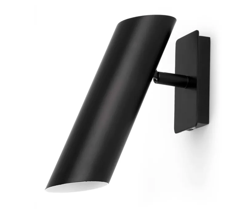 Applique, Link, noir, H22cm, Ø5,6cm - Faro