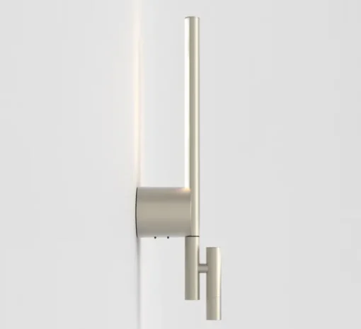 Applique, liseuse, Baton, nickel, LED, 2700K, 191+90 lm, L9cm, H50,8cm - Astro