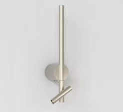 Applique, liseuse, Baton, nickel, LED, 2700K, 191+90 lm, L9cm, H50,8cm - Astro