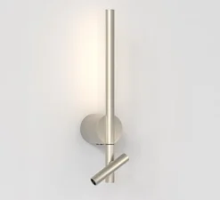 Applique, liseuse, Baton, nickel, LED, 2700K, 191+90 lm, L9cm, H50,8cm - Astro