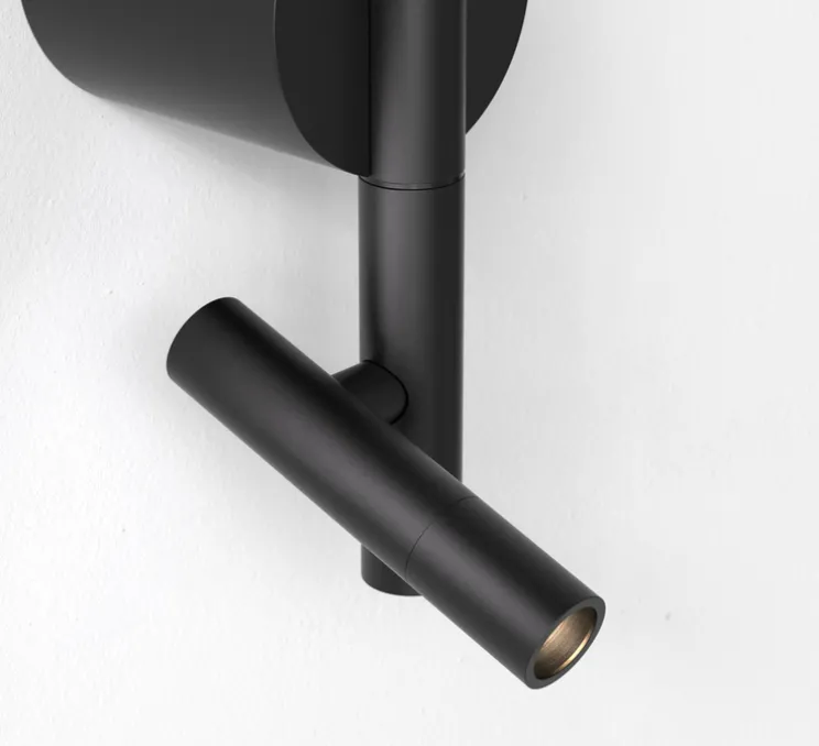 Applique, liseuse, Baton, noir mat, LED, 2700K, 191+90 lm, L9cm, H50,8cm - Astro