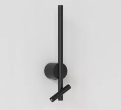 Applique, liseuse, Baton, noir mat, LED, 2700K, 191+90 lm, L9cm, H50,8cm - Astro