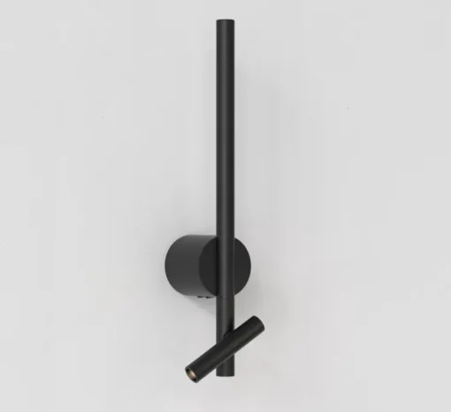 Applique, liseuse, Baton, noir mat, LED, 2700K, 191+90 lm, L9cm, H50,8cm - Astro