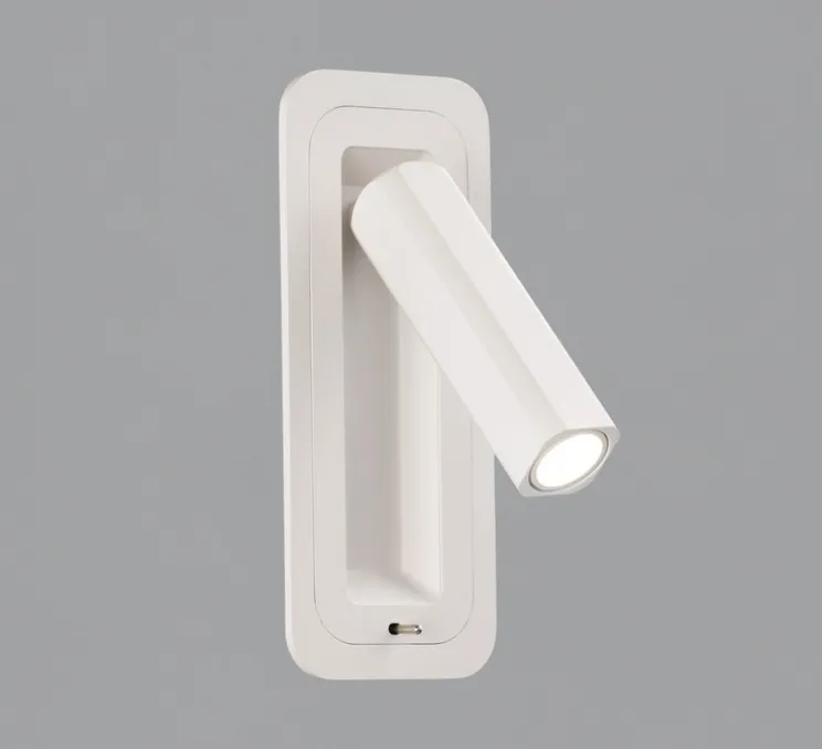 Applique, liseuse, Boheme avec interrupteur, blanc, LED, 3000K, 315 lm, L7,5cm, H18cm - ACB
