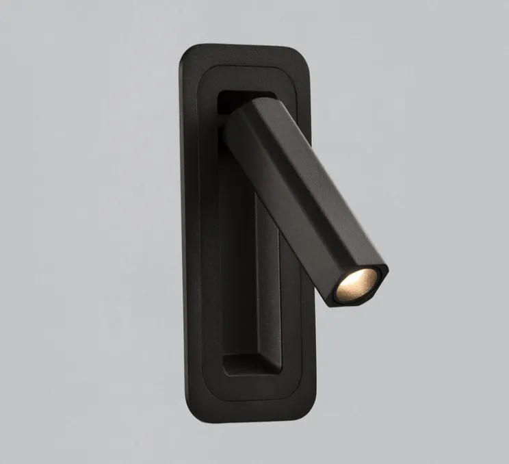 Applique, liseuse, Boheme, noir, LED, 3000K, 315 lm, L7,5cm, H18cm - ACB