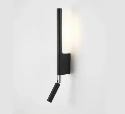 Applique, liseuse, Canut A-3571, noir, LED, 3000K, 500 lm, L2,5cm, H46cm - Estiluz