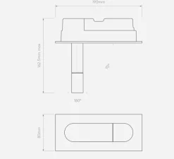 Applique, Liseuse, Digit LED II, noir mat, LED, 2700K, 131lm, L19cm, H8cm - Astro Lighting