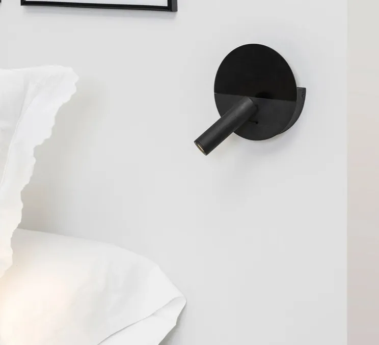 Applique, liseuse, Duas, noir, LED, 2700K, 240 lm, L14,4cm, H18,3cm - Faro