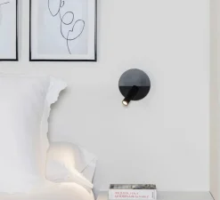 Applique, liseuse, Duas, noir, LED, 2700K, 240 lm, L14,4cm, H18,3cm - Faro