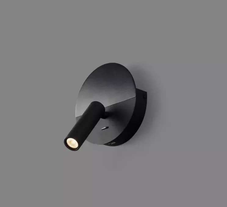 Applique, liseuse, Duas, noir, LED, 2700K, 240 lm, L14,4cm, H18,3cm - Faro