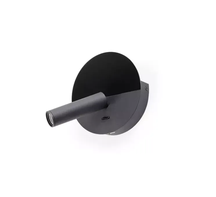 Applique, liseuse, Duas, noir, LED, 2700K, 240 lm, L14,4cm, H18,3cm - Faro