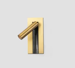 Applique liseuse, en saillie / encastrable, Gabo, USB-C, bronze, LED, 2700K, 394 lm, L8cm, H18,5cm - Faro