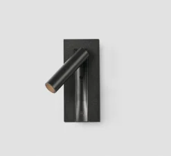 Applique liseuse en saillie / encastrable, Gabo, USB-C, noir, LED, 2700K, 394 lm, L8cm, H18,5cm - Faro