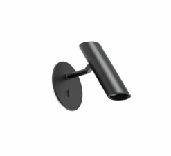 Applique liseuse en saillie, Leo, noir, LED, 2700K, 299 lm, L10cm, H16cm - Faro