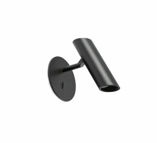 Applique liseuse en saillie, Leo, noir, LED, 2700K, 299 lm, L10cm, H16cm - Faro