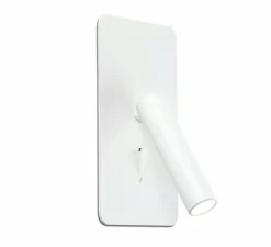 Applique, liseuse, encastrable, SUAU, blanc, avec interrupteur, LED, 3000K, 140lm, H17cm, L9,5cm - Faro