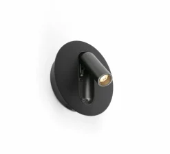 Applique liseuse, encastrable / en saillie, Timit, port USB-C, noir, LED, 2700K, 357 lm, L14,5cm, H14,5cm - Faro