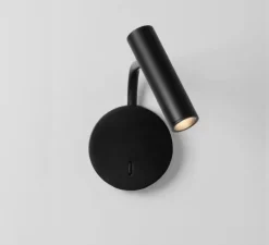 Applique, liseuse, Enna, noir mat, IP20, LED, orientable, avec interrupteur, 104lm, 2700K, L10cm, H17,5cm - Astro