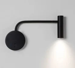 Applique, liseuse, Enna, noir mat, IP20, LED, orientable, avec interrupteur, 104lm, 2700K, L10cm, H17,5cm - Astro