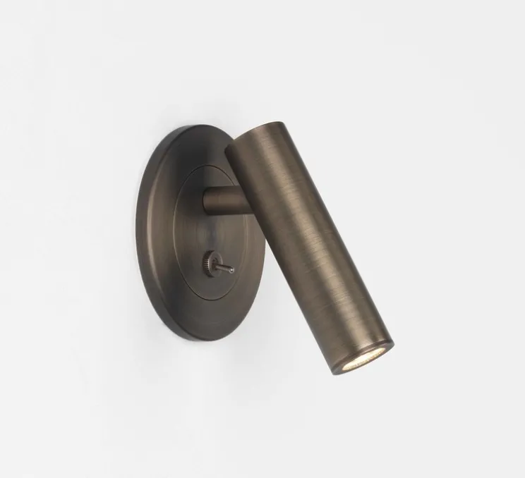 Applique, Liseuse, Enna Recess Switched, bronze, LED, 2700K, 151lm, L9cm, H10cm - Astro Lighting