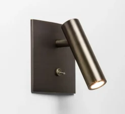 Applique, Liseuse, Enna Square Switched, bronze, LED, 2700K, 111lm, L11cm, H11cm - Astro Lighting