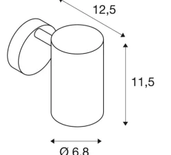 Applique, Liseuse, Enola B, blanc, avec interrupteur, H11,6cm, Ø9cm - SLV