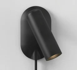 Applique, liseuse, Gio, noir mat, L8cm, H14cm - Astro