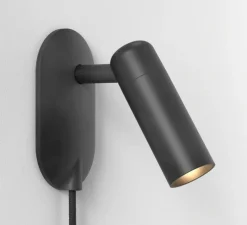 Applique, liseuse, Gio, noir mat, L8cm, H14cm - Astro