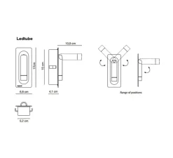 Applique, liseuse, Ledtube, blanc, LED, 2700k, 150lm, H17cm - Marset