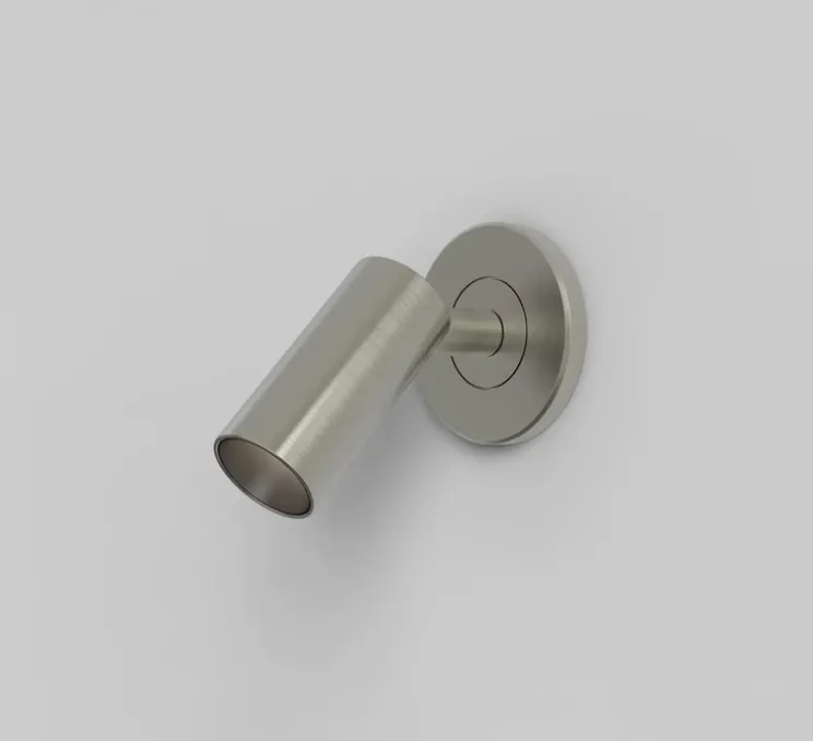 Applique, Liseuse, Micro Recess Unwitched, nickel, LED, 2700K, 164lm, Ø6,1cm, H8,4cm - Astro Lighting
