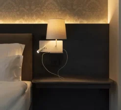 Applique, liseuse, Somnila Flex, version droite, blanc, LED, 3000K, 120 lm, L32cm, H40cm - SLV