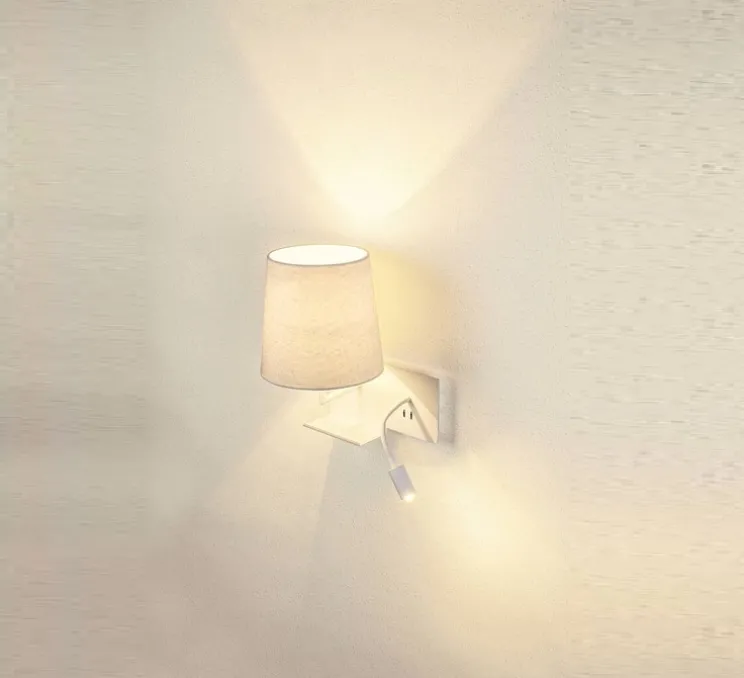 Applique, liseuse, Somnila Flex, version droite, blanc, LED, 3000K, 120 lm, L32cm, H40cm - SLV