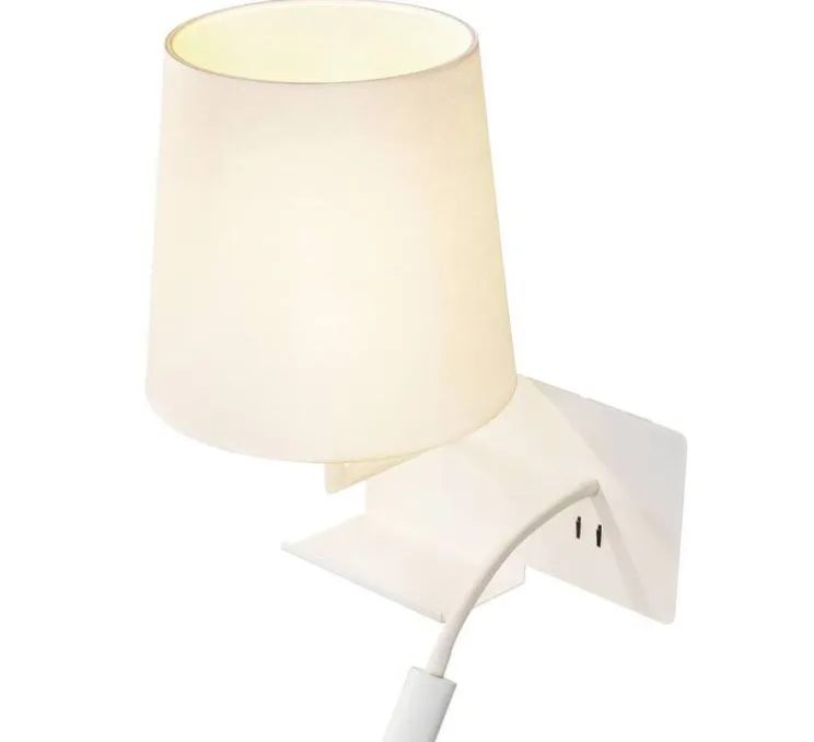 Applique, liseuse, Somnila Flex, version droite, blanc, LED, 3000K, 120 lm, L32cm, H40cm - SLV